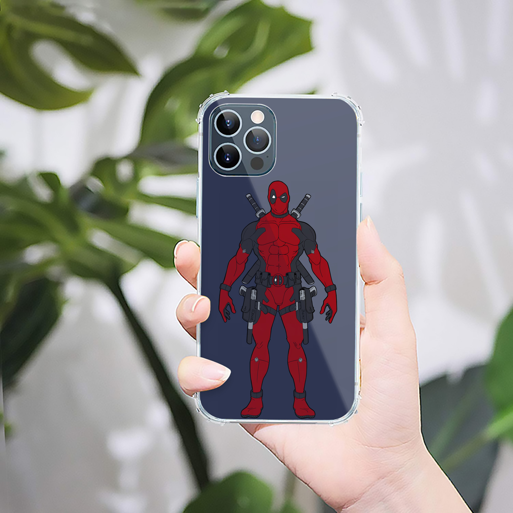 （画像用） Deadpool デッドプール 【iPhone 12シリーズ対応】透明スマホケース（クリアソフトケース）